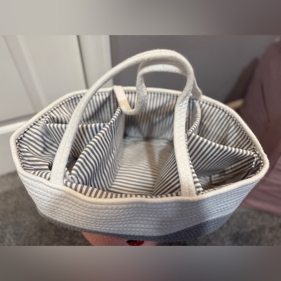 Mila Millie Extra Large Rope Diaper Caddy, Storage Bin for Nursery Essentials - Picture 5 of 5